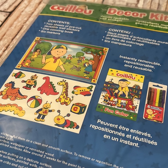 Caillou Decor Kit: Prepositional Stickers - Picture 4 of 7